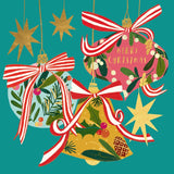 Christmas baubles - Pack of 5 charity Christmas cards