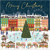 Christmas market - Pack of 5 charity Christmas cards