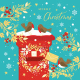 Christmas postbox - Pack of 5 charity Christmas cards