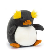 Jellycat's Maurice Macaroni is a blue-grey penguin, gorgeously squat with a round cream bib and custard-yellow tufts. With waggly flippers, stitch suedette feet and a down turned piped orange bill, Maurice is suitably serious!