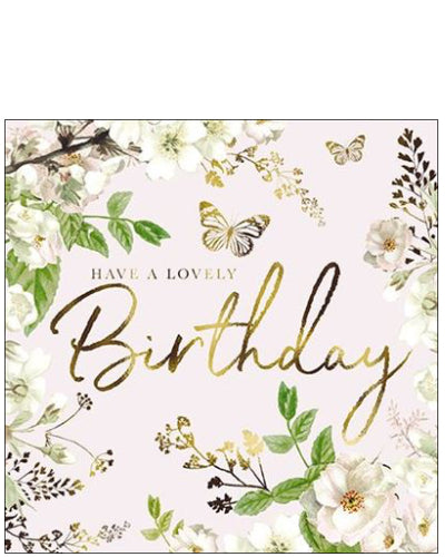 Bold Blossom Birthday card