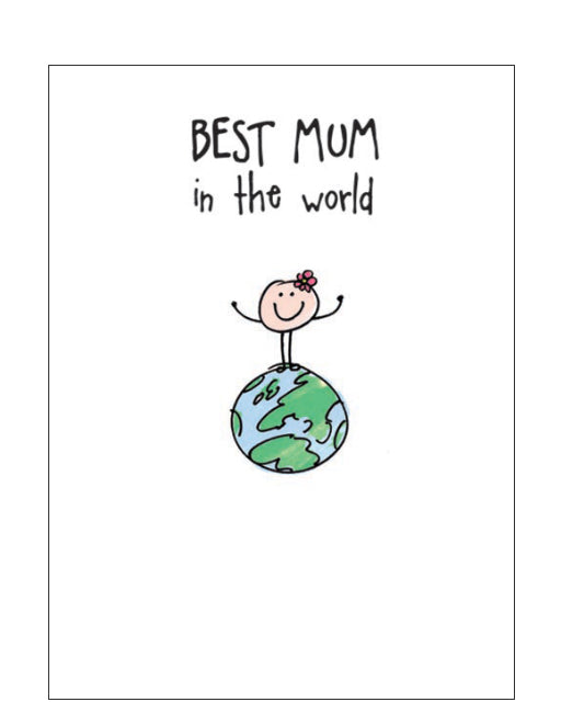 Best Mum in the World - Mother's Day card