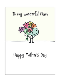 Wonderful Mum - Mother's Day card