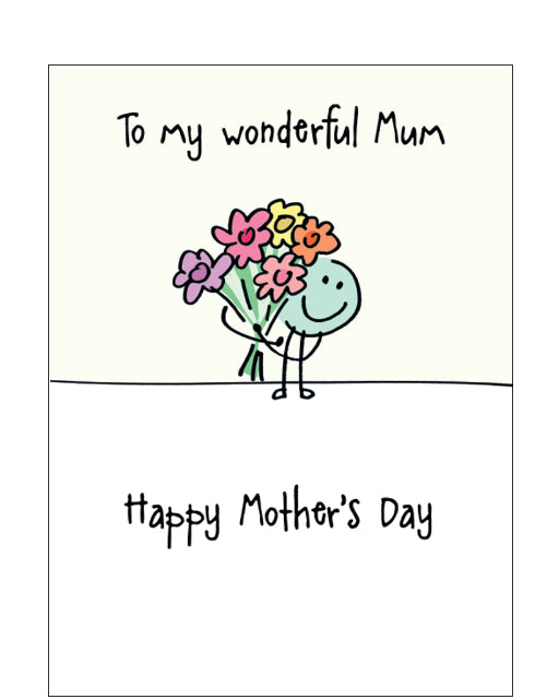 Wonderful Mum - Mother's Day card