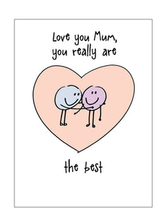 Mum, you're the best - Mother's Day card