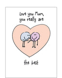 Mum, you're the best - Mother's Day card