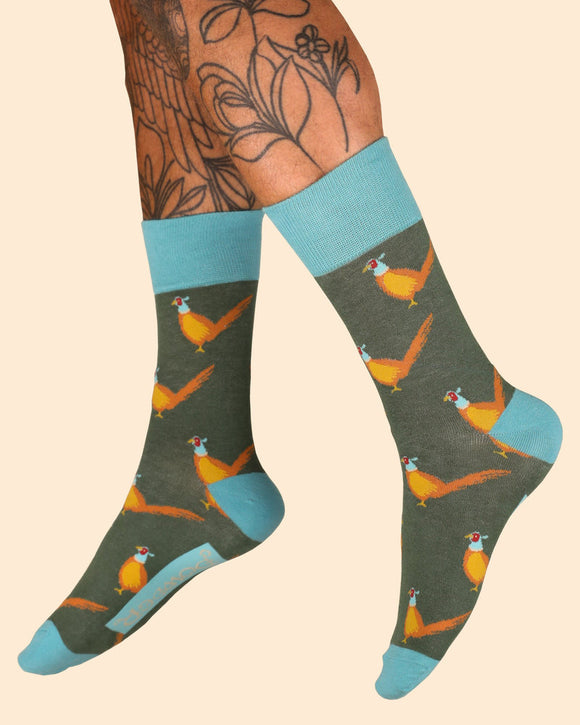 Powder men's socks - Gentleman pheasant