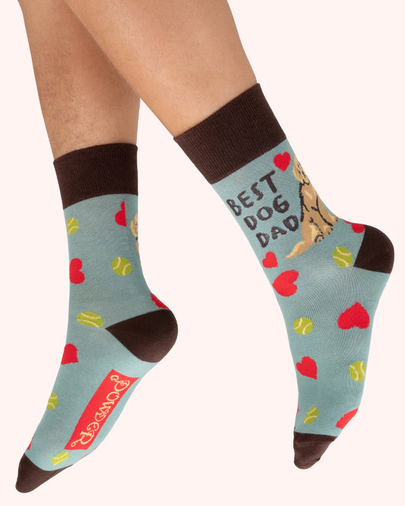 Best Dog Dad mens socks - Powder UK