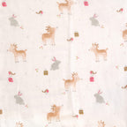 Ziggle Baby Christmas Reindeer & Rabbit - Muslin Square