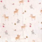 Christmas Reindeer & Rabbit Single Muslin - Ziggle Baby