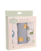 Pack of 3 Baby muslin squares - Ziggle Baby