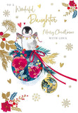 Wonderful Daughter Christmas card