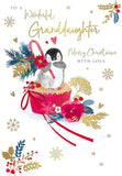 Wonderful Granddaughter Christmas card