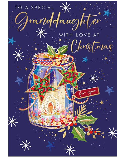 Special Granddaughter Christmas card