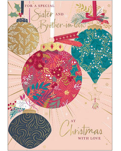 Sister & Brother In Law Christmas card