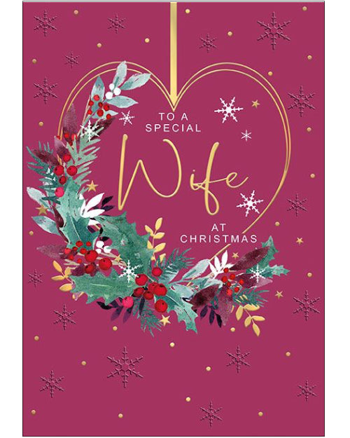 Special Wife Christmas card