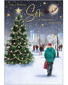 Special Son Christmas card