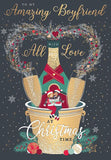 Amazing Boyfriend Christmas card