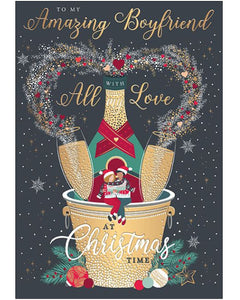 Amazing Boyfriend Christmas card