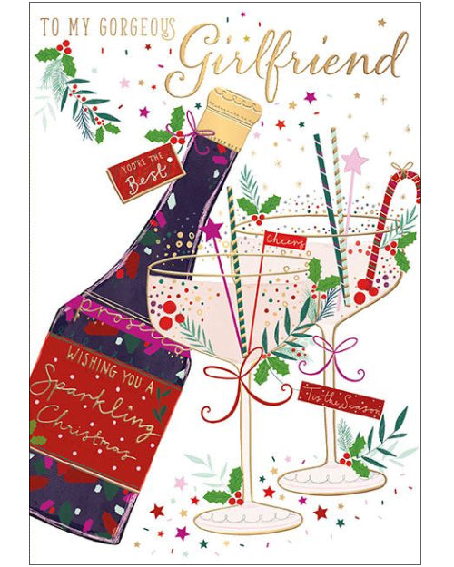 Gorgeous Girlfriend Christmas card