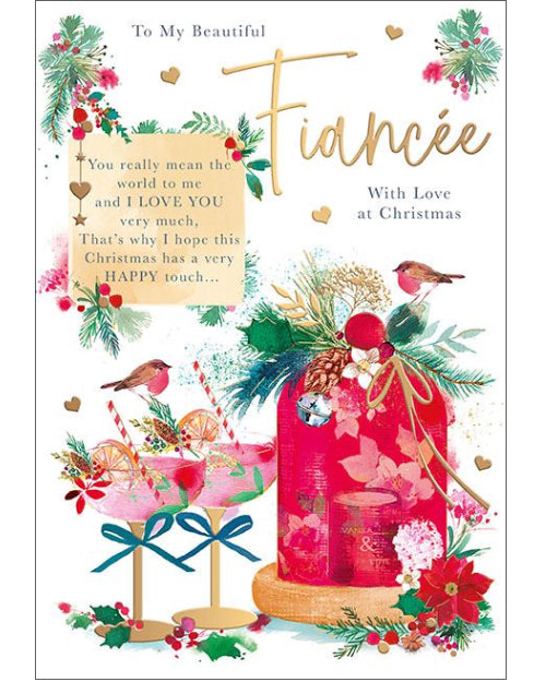 Beautiful Fiancée Christmas card