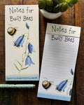 Notes for Busy Bees magnetic listpad - Alex Clark Art