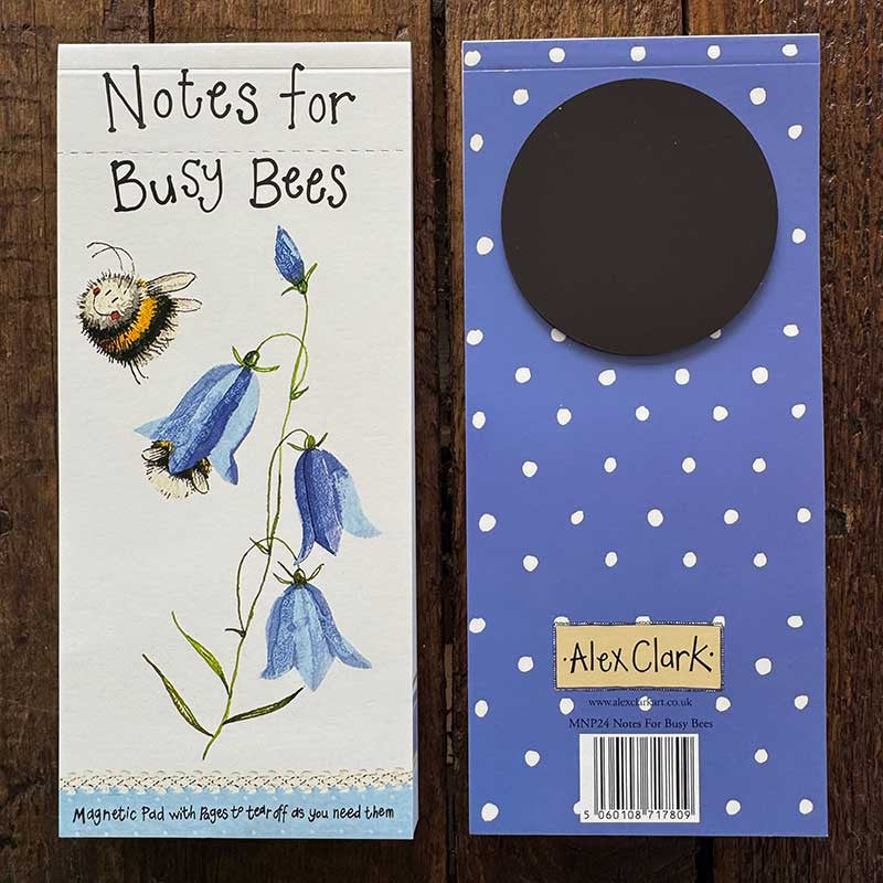 Notes for Busy Bees magnetic listpad - Alex Clark Art