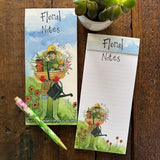 Florals notes magnetic listpad - Alex Clark Art