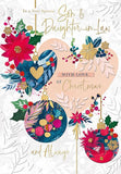 Son & Daughter In Law Christmas card