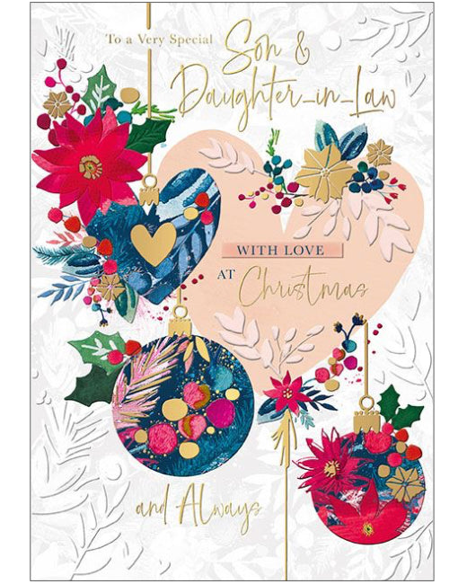 Son & Daughter In Law Christmas card