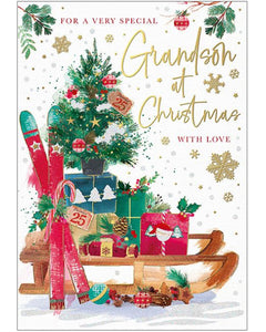 Special Grandson Christmas card