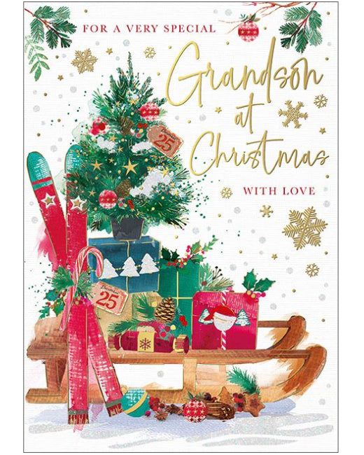 Special Grandson Christmas card