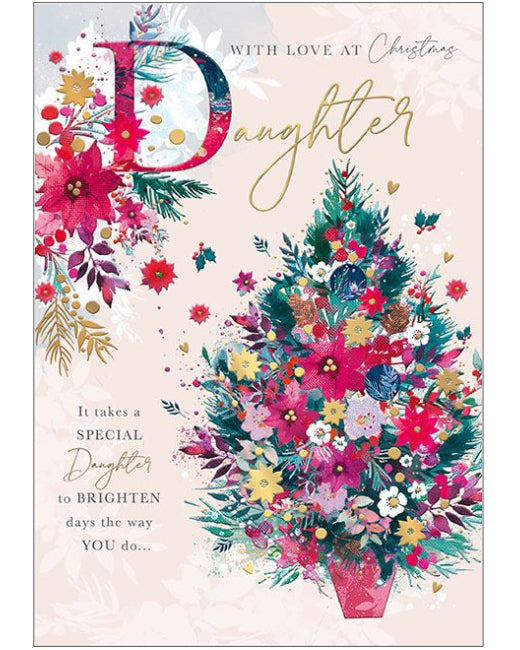 With Love, Daughter Christmas card