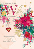 With love to my Wife Christmas card