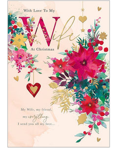 With love to my Wife Christmas card