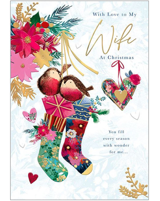 With love to my Wife Christmas card