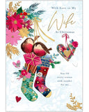 With love to my Wife Christmas card