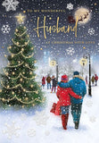 Wonderful Husband Christmas card