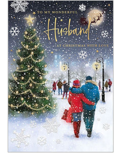 Wonderful Husband Christmas card