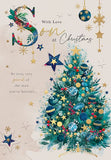 With Love Son Christmas card