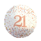 21st Birthday Helium Balloons