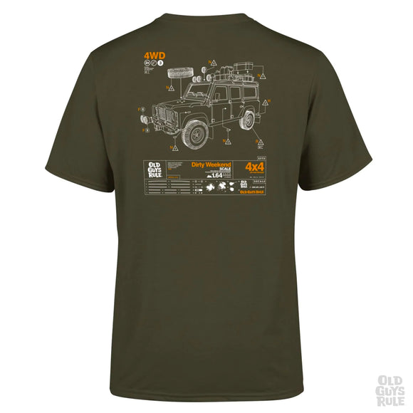 Dirty Weekend 4x4 - Old Guys Rule T-shirt