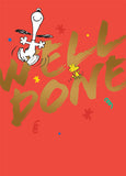 Peanuts and Snoopy - Well done card
