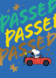 Snoopy and Peanuts - Passed your driving test card