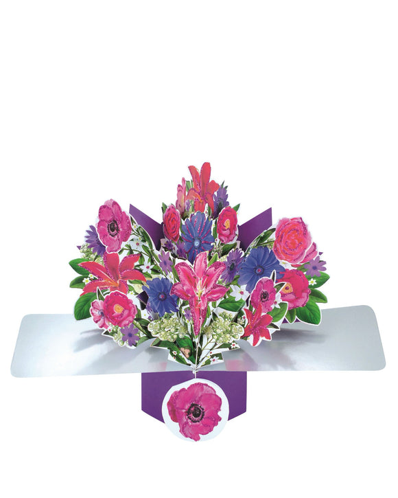 Bouquet of Lilies - 3d Second Nature pop up card