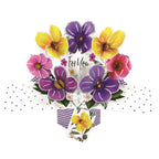 Pansies - 3d Second Nature pop up Card