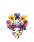 Pansies - 3d Second Nature pop up Card