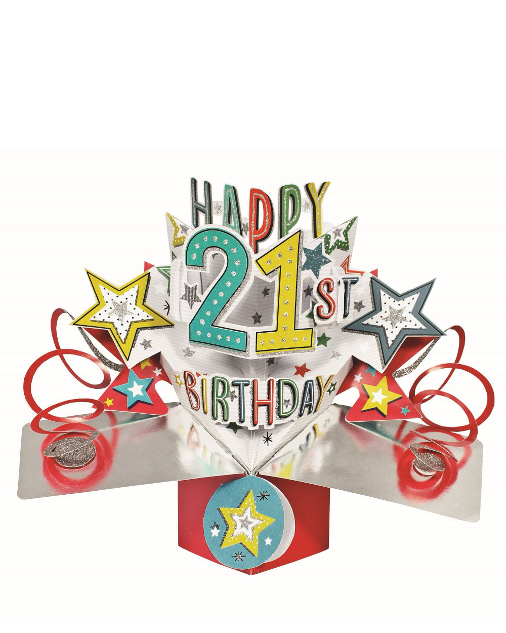 21st Birthday - 3d pop up Birthday card