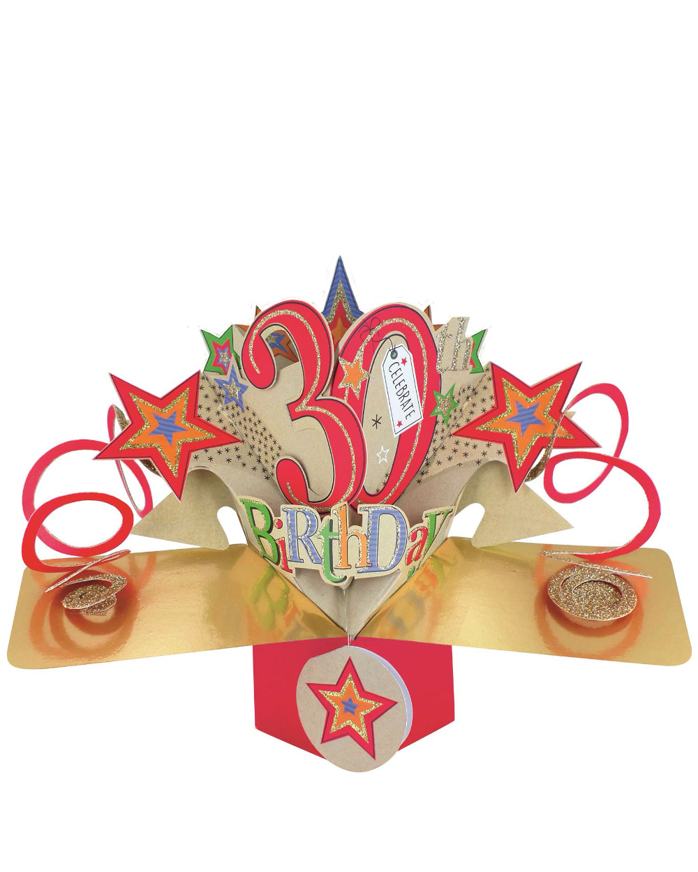 30th Birthday - 3d Second Nature pop up Birthday card