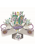70th Birthday - 3d pop up Birthday card